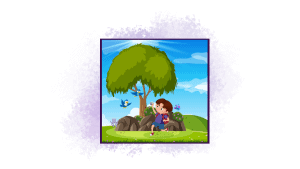 Junior Scientist Scientist: a cartoon of a boy playing with a bird